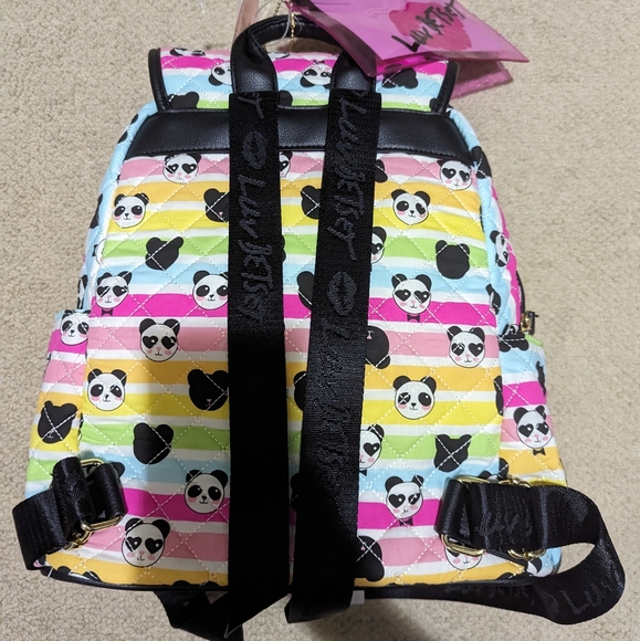 NEW Betsey Johnson Rainbow Panda Backpack - Picture 10 of 12